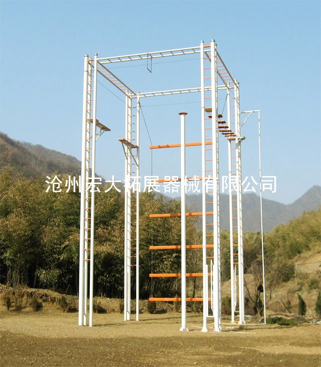 四面体高空拓展器材-拓展高空架-高空拓展器械