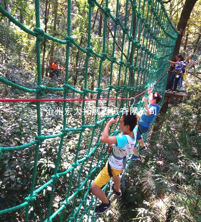 丛林网绳墙-景区公园树上探险-冒险树乐园